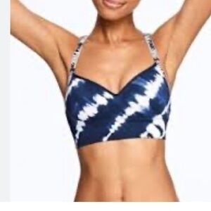 PINK VICTORIAS Push Up blue tie-dye Sports Bra size-XS